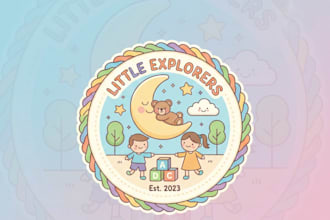 design a cute, colorful and friendly daycare logo
