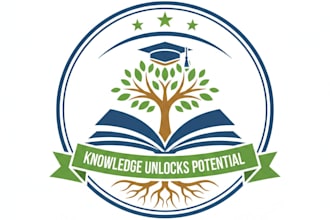 design a professional and  modern education logo