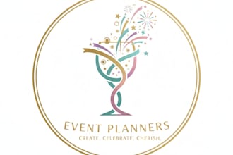 design a stylish and professional event planner logo