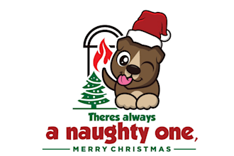 design christmas holiday brand logo