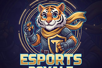 design unique custom tiger logo with t shirt design