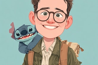 draw disney cartoon portrait