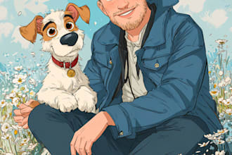 do an portrait into cartoon disney