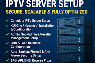 setup xui one, domain server hosting, vps, xtreamui server, server setup, API