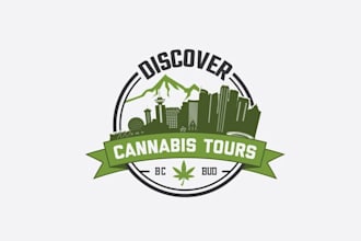 design high quality cannabis tour logo