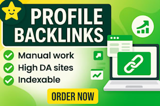 create high quality manual profile backlinks