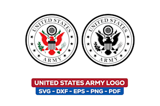 design modern military and army themed logo and patches