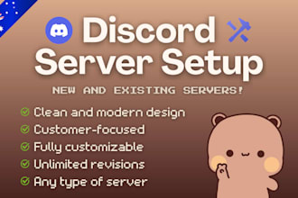 create, design and set up your custom discord server