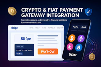 setup secure crypto and stripe payment gateways for websites