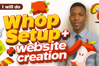whop store creation plus website creation for sales