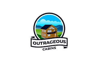 design artwork custom logo for cabin vacation rental