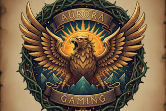 design a unique fantasy gaming logo