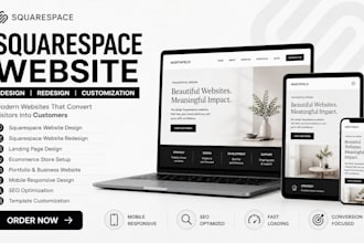 build squarespace website ,squarespace website redesign and squarespace design