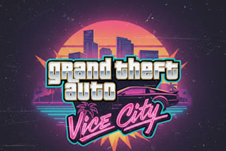 design a custom gta gaming logo