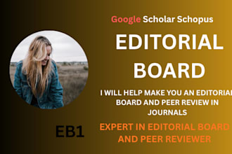 appoint you as a member of editorial board and as peer reviewer for the journal