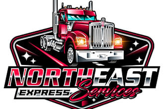 design awesome truck logo