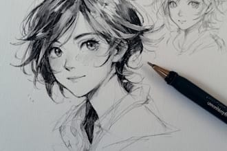draw anime or manga character design