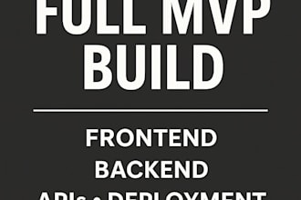 build your complete mvp end to end