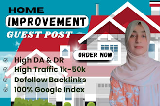 do da 60 home improvement backlinks, décor guest post, home blogs