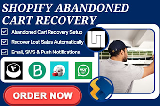 setup shopify abandoned cart recovery pushowl uppush ck wiz ai cartly omnisend