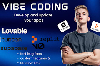 develop, modify, or fix apps built with vibe coding, replit, lovable ai,