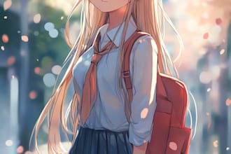 draw anime character an illustration and anime character