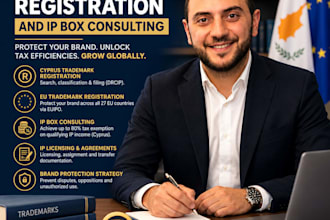 provide cyprus and eu trademark registration and IP box consulting