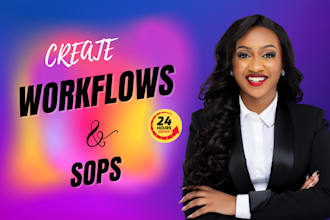 create structured frameworks, workflows, and step by step sops for your team