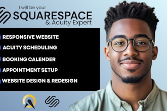 create a professional squarespace appointment and booking website