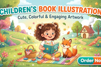 children book illustrations and kids story book illustration