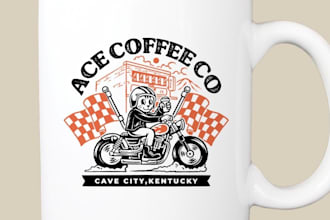 design a custom motorcycle skull and biker club logo