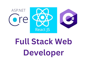 full stack developer, react , asp dotnet core, web API, csharp, sql