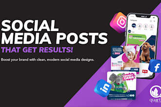 custom social media posts for instagram, facebook and more