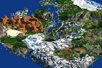minecraft map builder, survival map, adventure pvp redstone using worldpainter
