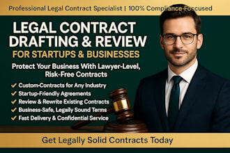 draft or review legal contracts for startups and business needs