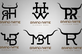 do vintage western style cattle brand ranch cowboy and livestock branding logo