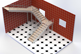 design structural steel staircases with marble treads