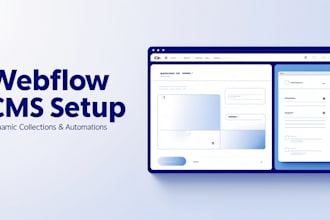 set up your webflow cms collections templates automations