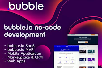 bubble io website, bubble developer, bubble saas app, bubble mvp, no code