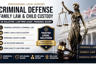 provide criminal defense lawyer, family law, UK solicitor and law firm leads