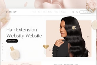 do hair extension site wig shop website, beauty brand wix website product page