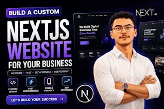 build a business website with admin dashboard in nextjs