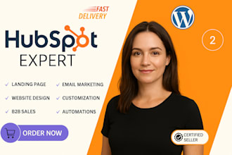 setup, optimize hubspot CRM, forms, automation, and hubspot email marketing sale