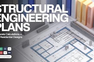 structural engineering plans with accurate calculations for residential building