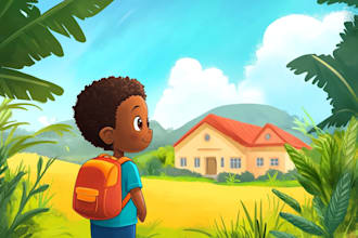 make children book illustration and childrens book cover