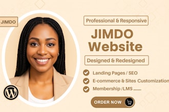 design jimdo website, redesign jimdo website, jimdo SEO setup