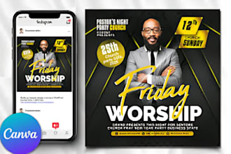 l design an amazing church flyer