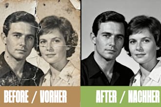 fix old or damaged photos in high quality