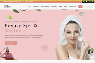 squarespace skincare brand website beauty spa website cosmetic product website