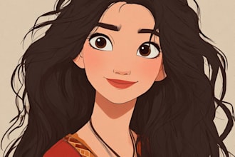 draw disney cartoon portrait